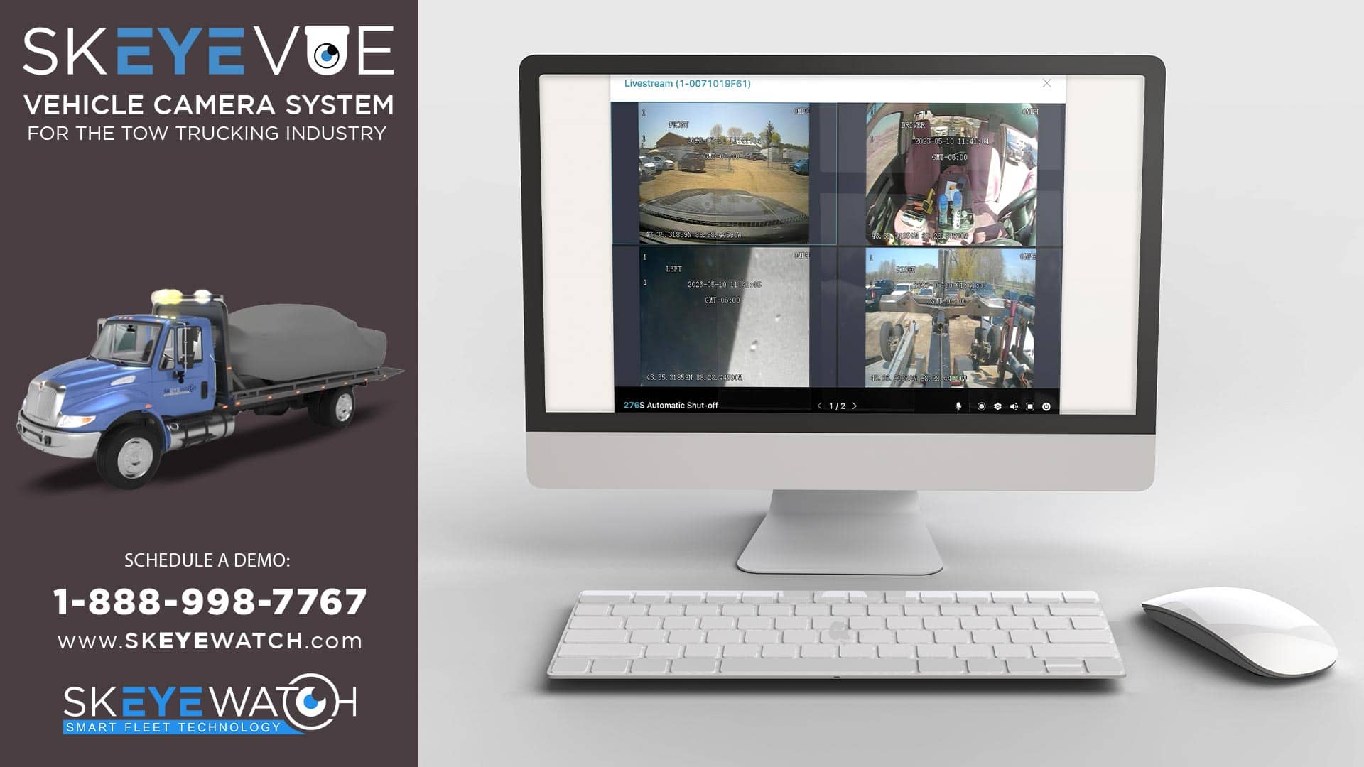 skEYEvue Vehicle Camera System for the Tow Trucking Industry